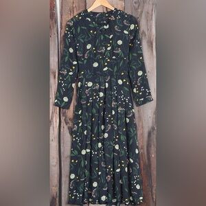 Roolee Black Floral Long Sleeve Dress